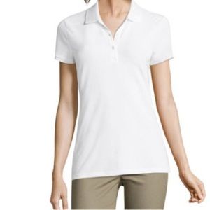 Arizona Jean Co. White Polo Shirt